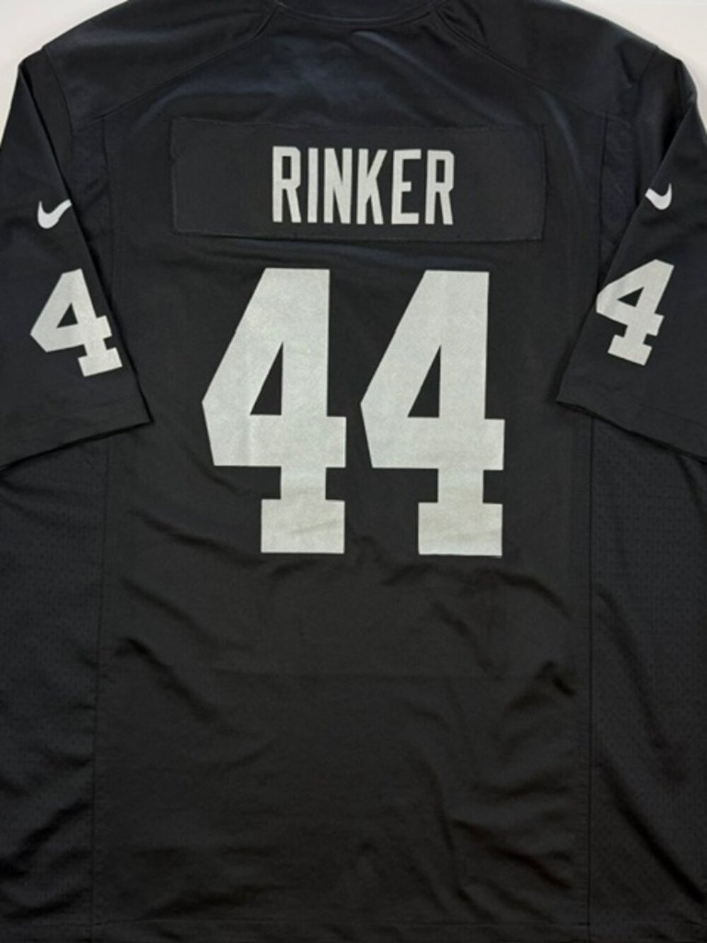Nike LV Raiders Jersey Size XL NFL Players 44 Rinker - Picture 11 of 12
